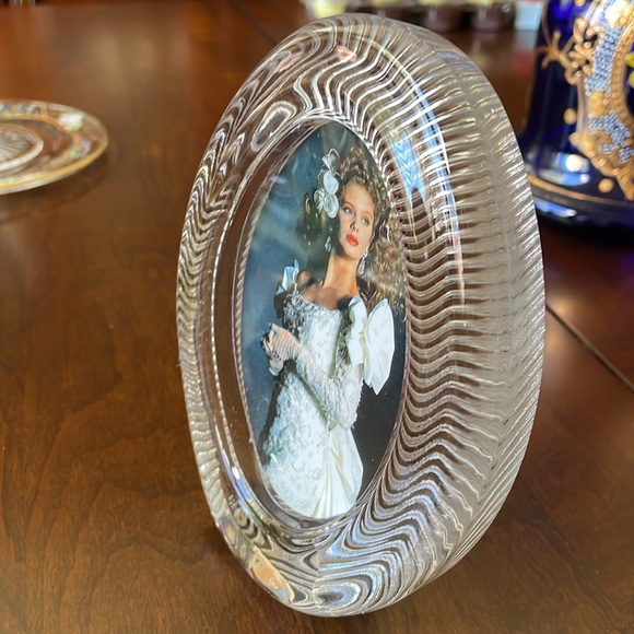 Mikasa Japan Crystal oval photo picture frame - Picture 3 of 6